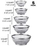 Tiawudi Stainless Steel Kitchen Strainer Set