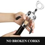 KORCCI Heavy-Duty Wing Corkscrew Wine Opener