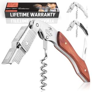 Zulay 3-in-1 Wine Opener with Cutter