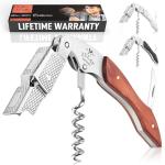 Zulay 3-in-1 Wine Opener with Cutter