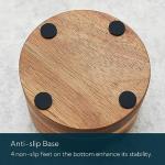 Acacia Wood Salt Cellar with Swivel Lid