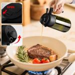 Olive Oil Dispenser and Sprayer - 16oz Glass