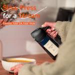 Blue Glass Olive Oil Sprayer 16oz - 2 in 1