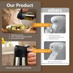 Olive Oil Dispenser and Sprayer - 16oz Glass