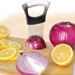 Onion Holder and Cutter - Stainless Steel Chopper