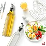 Olive Oil Dispenser Set - 4 Glass Bottles