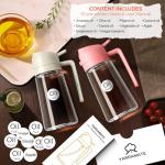 16oz Glass Olive Oil Dispenser Spray Bottle