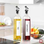 Olive Oil Dispenser Set - 4 Glass Bottles