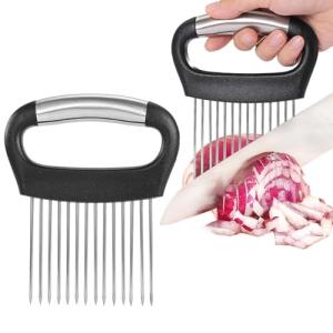 Stainless Steel Onion Holder and Vegetable Chopper