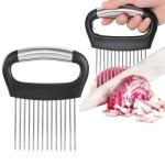 Stainless Steel Onion Holder and Vegetable Chopper