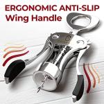 Stainless Steel Wing Corkscrew Wine Opener