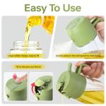 2-Pack Glass Oil Sprayer with Labels and Control