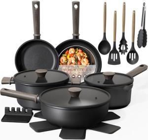 Astercook Non-Stick 19-Piece Cookware Set