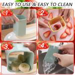 Tulobi 2-Piece Mini Fruit Slicer Set