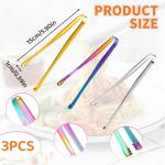 3-Piece Chalaza Remover Set, Stainless Steel Kitchen Tool