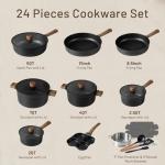 Carote 24-Piece Nonstick Titanium Cookware Set