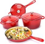 7-Piece Enameled Cast Iron Cookware Set