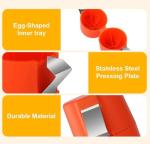 3-Piece Stainless Steel Egg Cracker Tool Set