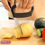 Stainless Steel Onion Holder and Vegetable Chopper