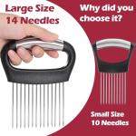 Stainless Steel Onion Holder and Vegetable Chopper