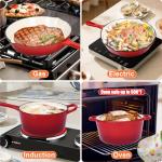 Nonstick Cast Iron Cookware Set, 5 Pieces