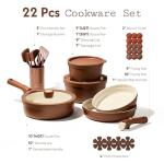 22-Piece Non-Stick Ceramic Cookware Set