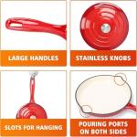 7-Piece Enameled Cast Iron Cookware Set