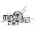 10-Piece Stainless Steel Cookware Set for All Stovetops
