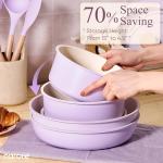 Carote 19-Piece Nonstick Cookware Set, Purple
