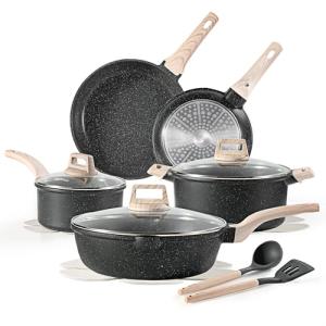 14-Piece Nonstick Granite Cookware Set