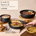 19-Piece Non-Stick Cookware Set with Detachable Handles