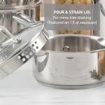 T-fal 11-Piece Stainless Steel Cookware Set