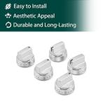 GE Range Stove Knob Replacement Set - 5 Pcs