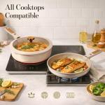 CAROTE 18-Piece Non-Stick Ceramic Cookware Set