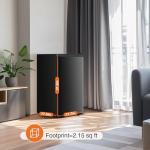 Compact Mini Fridge with Freezer and Adjustable Thermostat