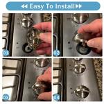 5 Pack Replacement Oven Knobs for GE Stoves