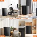Compact Mini Fridge with Freezer and Adjustable Thermostat