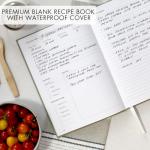 ZICOTO Blank Recipe Book with Waterproof Cover