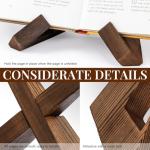 Wooden Cookbook Stand for Kitchen Counter