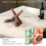 Wooden Cookbook Stand for Kitchen Counter