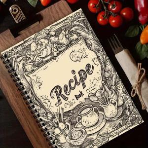Personalized A5 Recipe Book with Fun Illustrations