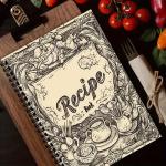 Personalized A5 Recipe Book with Fun Illustrations