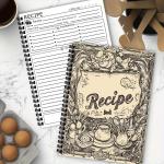 Personalized A5 Recipe Book with Fun Illustrations