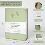 Kikaze Blank Recipe Notebook with Tabs and Stickers