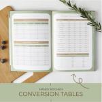 Kikaze Blank Recipe Notebook with Tabs and Stickers