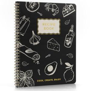 Beautiful Recipe Notebook for 100+ Favorite Meals