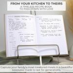 Blank Recipe Book with Waterproof Cover for Your Recipes