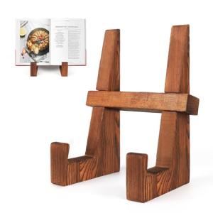 Wooden Cookbook Stand - 8.8 inch Kitchen Holder