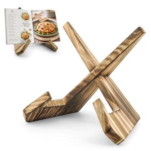 Wooden Cookbook Stand for Kitchen Counter