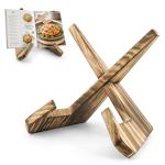 Wooden Cookbook Stand for Kitchen Counter